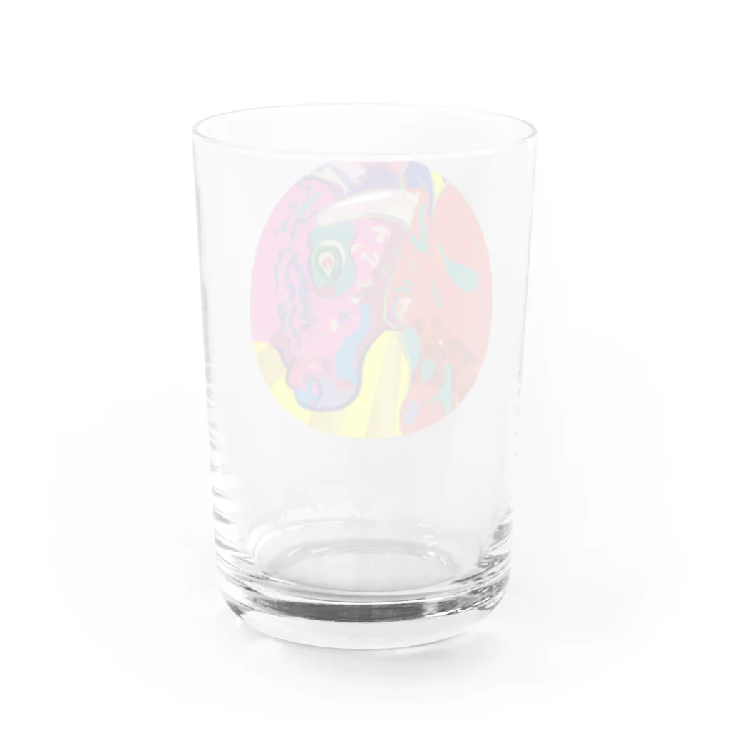 3eyesのZODIAC ox（丑）　円 Water Glass :back