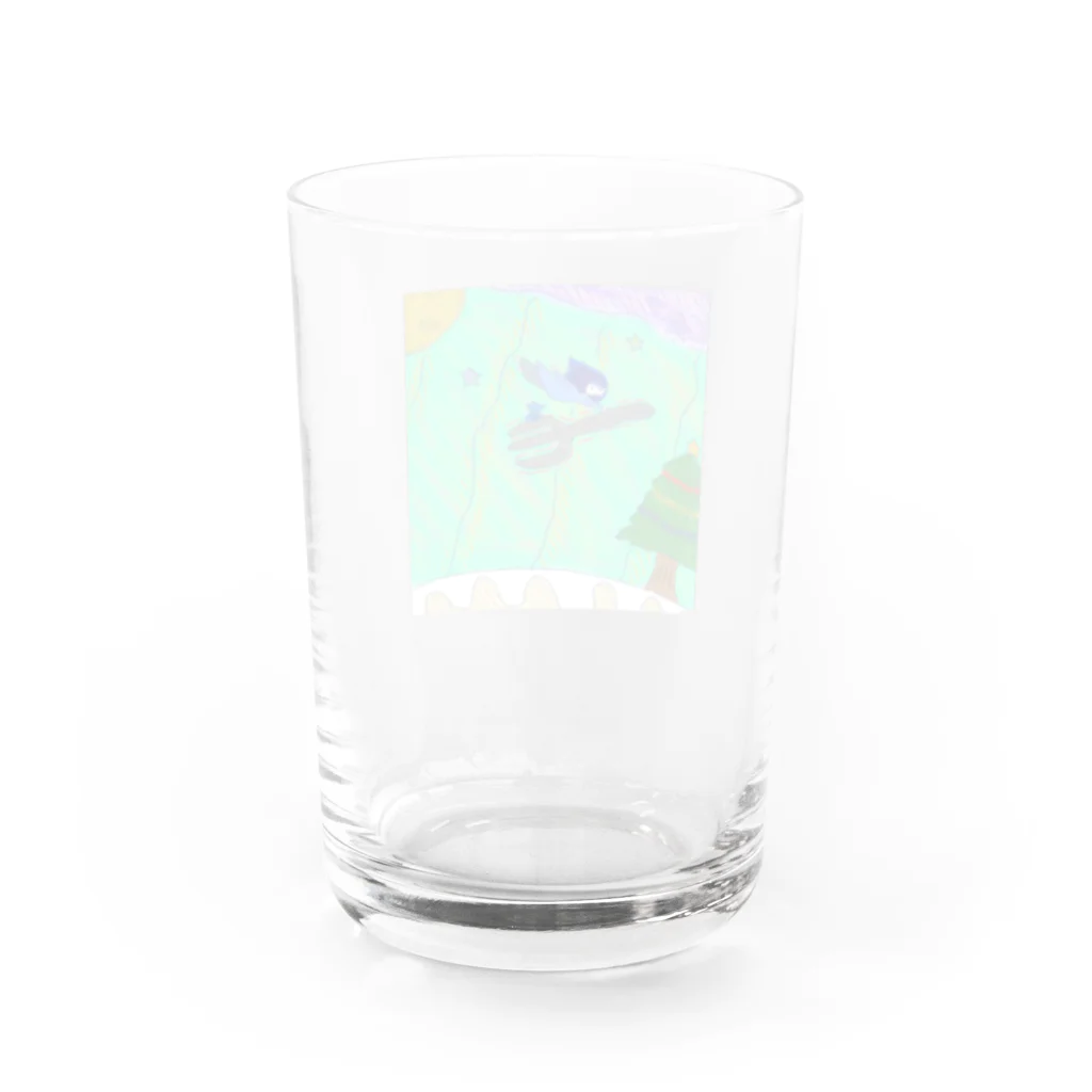 わかかのクリスマスの夢の少女 Water Glass :back