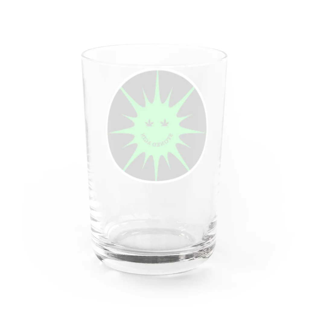 STONED_AGINのSTONED AGIN Logo Water Glass :back