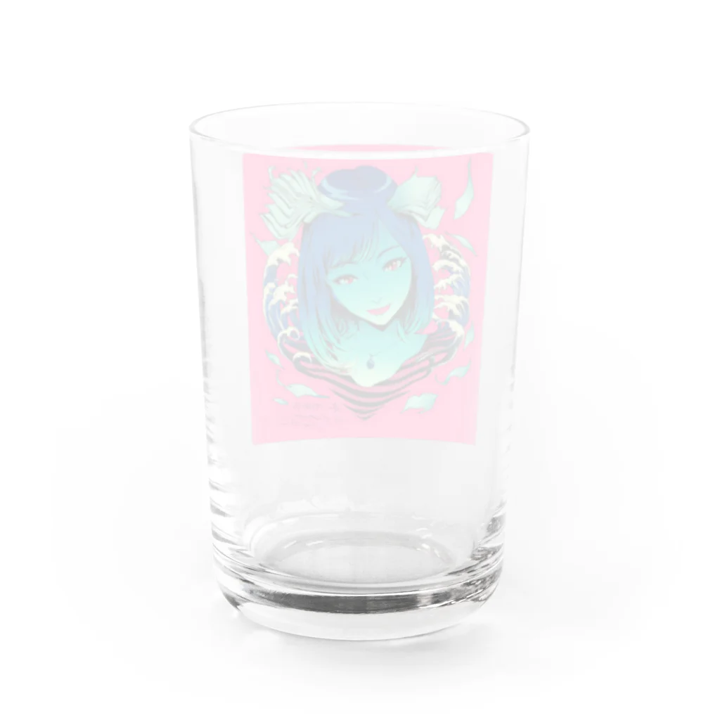 ヒビコイのミンミンピンク（スッピン） Water Glass :back