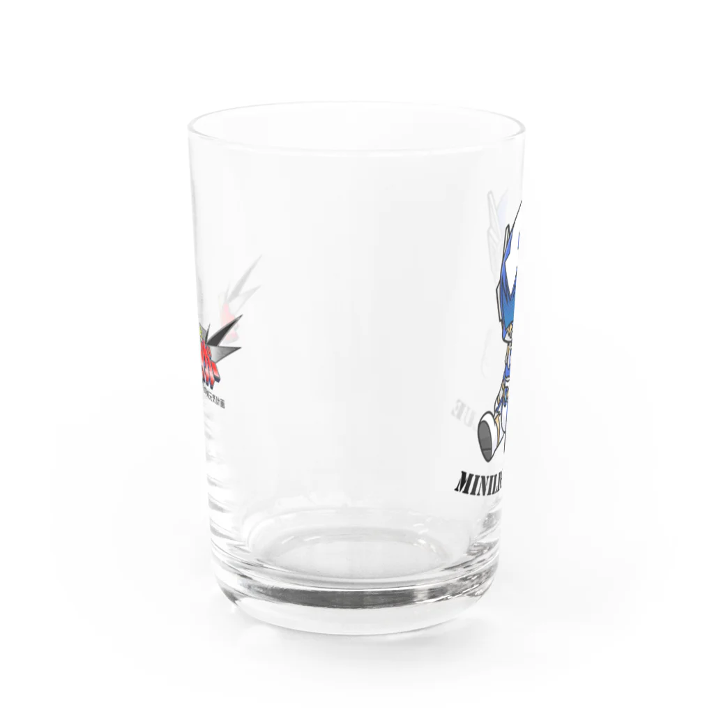 イバライガーストアのおすわり ミニライガーブルー Water Glass :back