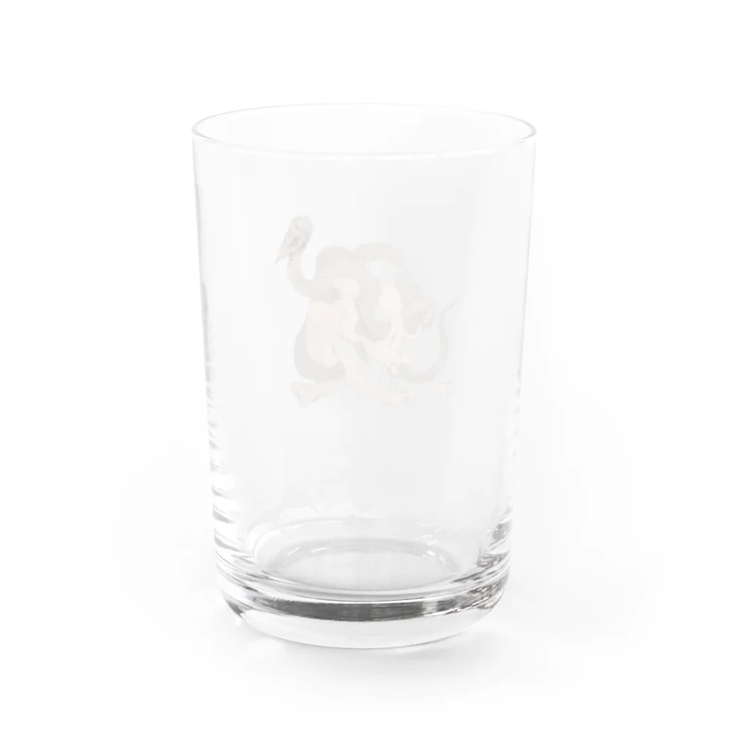 林 邦明 (クニさん)の☠SKULL Snake🐍 Water Glass :back