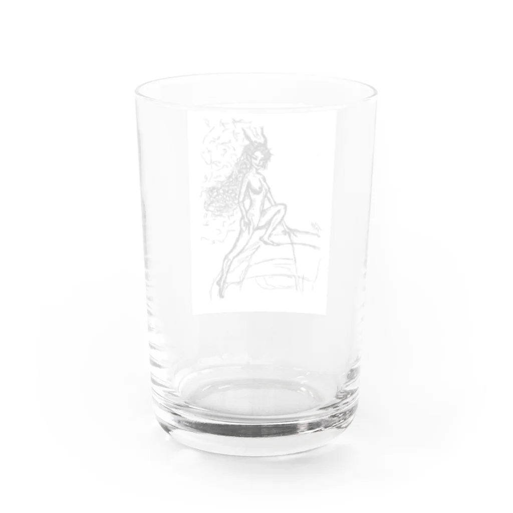 京都の魔雑貨堂のFantasy Girl 1 Water Glass :back