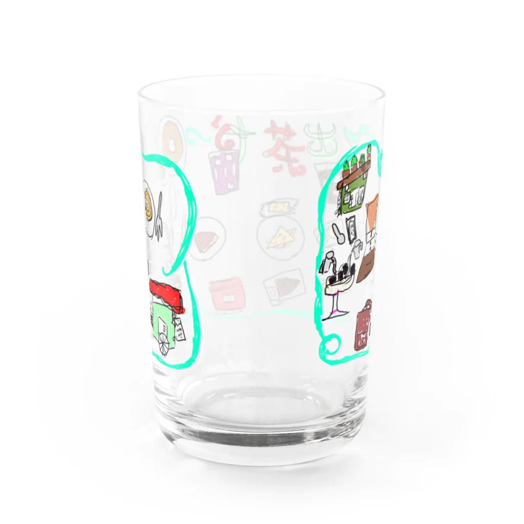 gurichiyo11の出茶屋グラス Water Glass :back