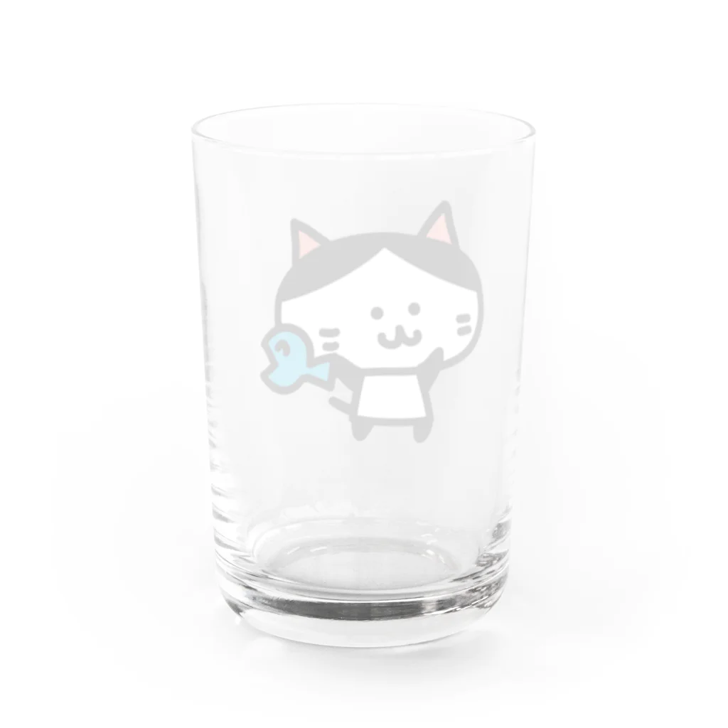 頭痛ーるズのマロ（わーい） Water Glass :back