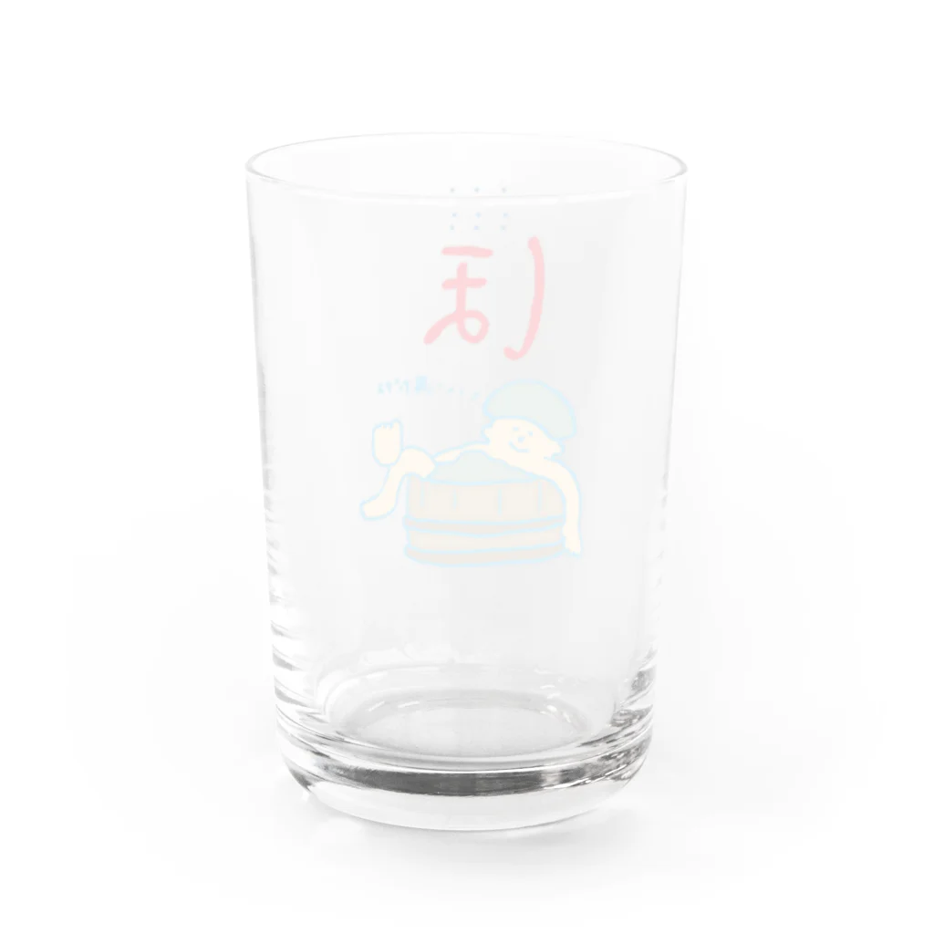 こめちゃん商店のほほほ湯　ほの字 Water Glass :back