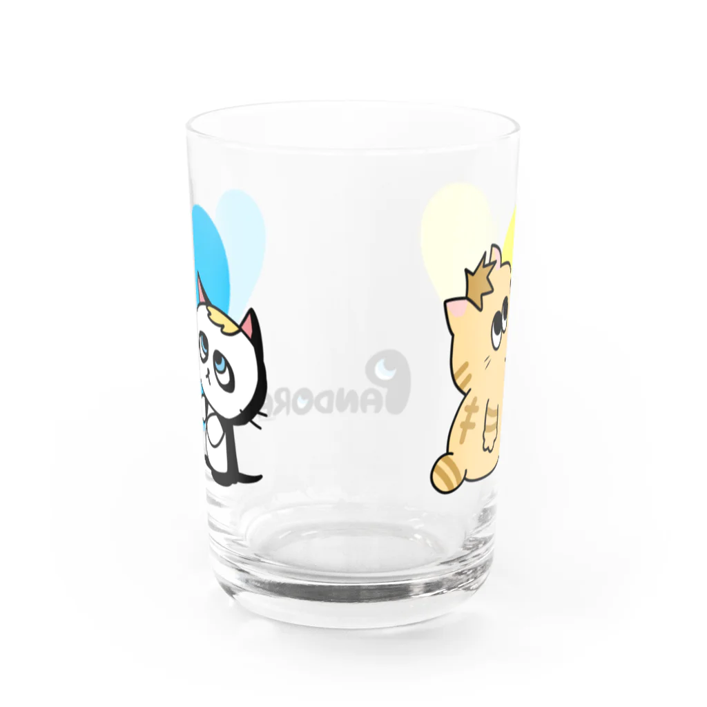 カナリヤのパンドラとベスケ Water Glass :back