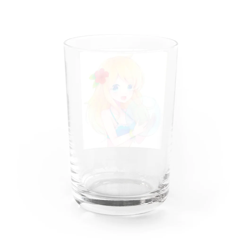 アクセルスタイルの水着美女　 Water Glass :back