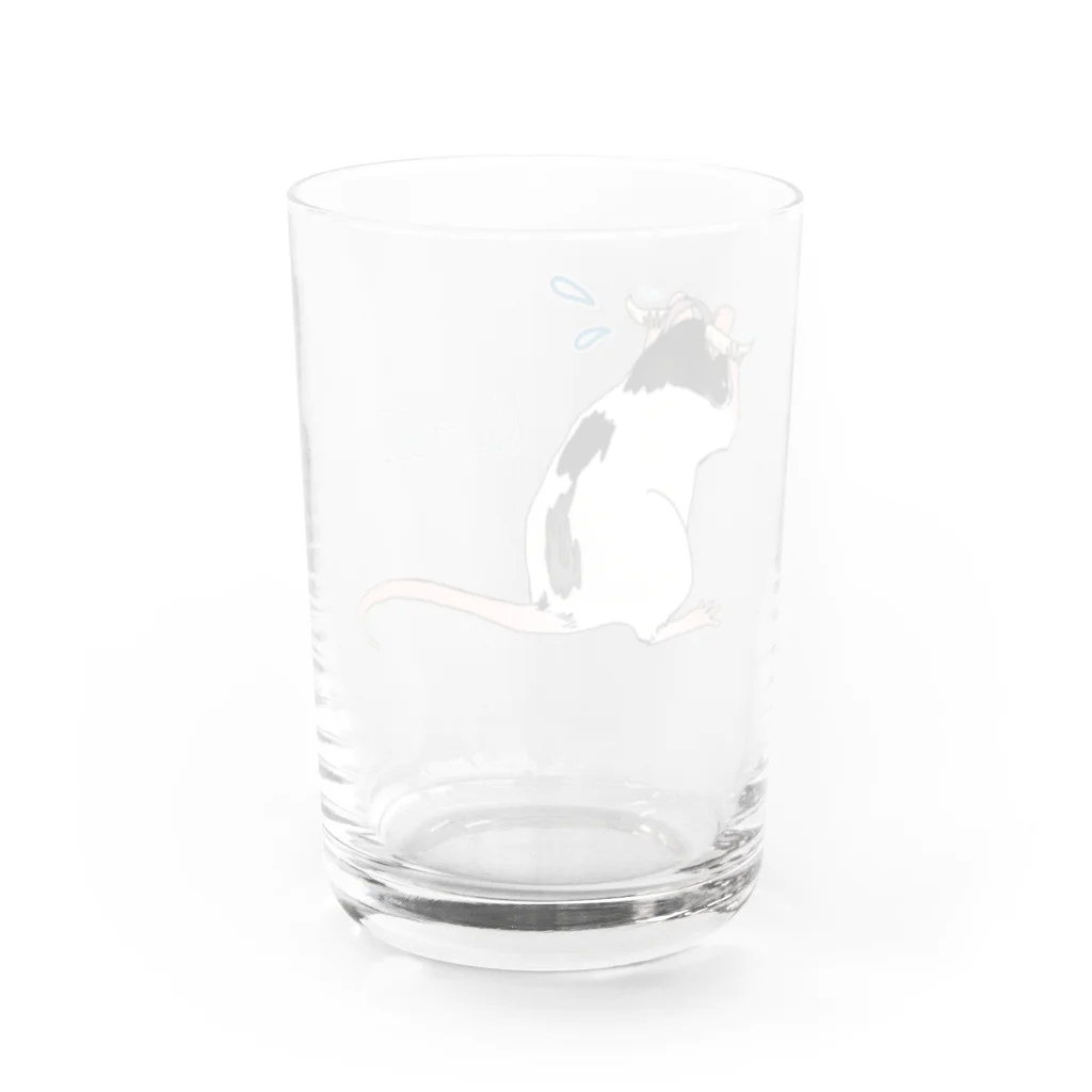ねこ探知機の往生際のわるいネズミ Water Glass :back