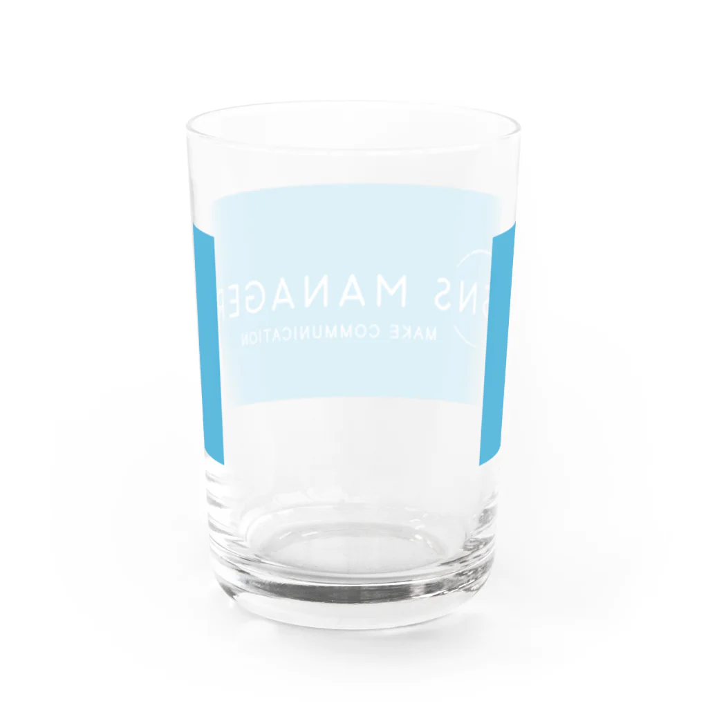 SNSマネージャー公式ショップのオフィシャルグッズ Water Glass :back