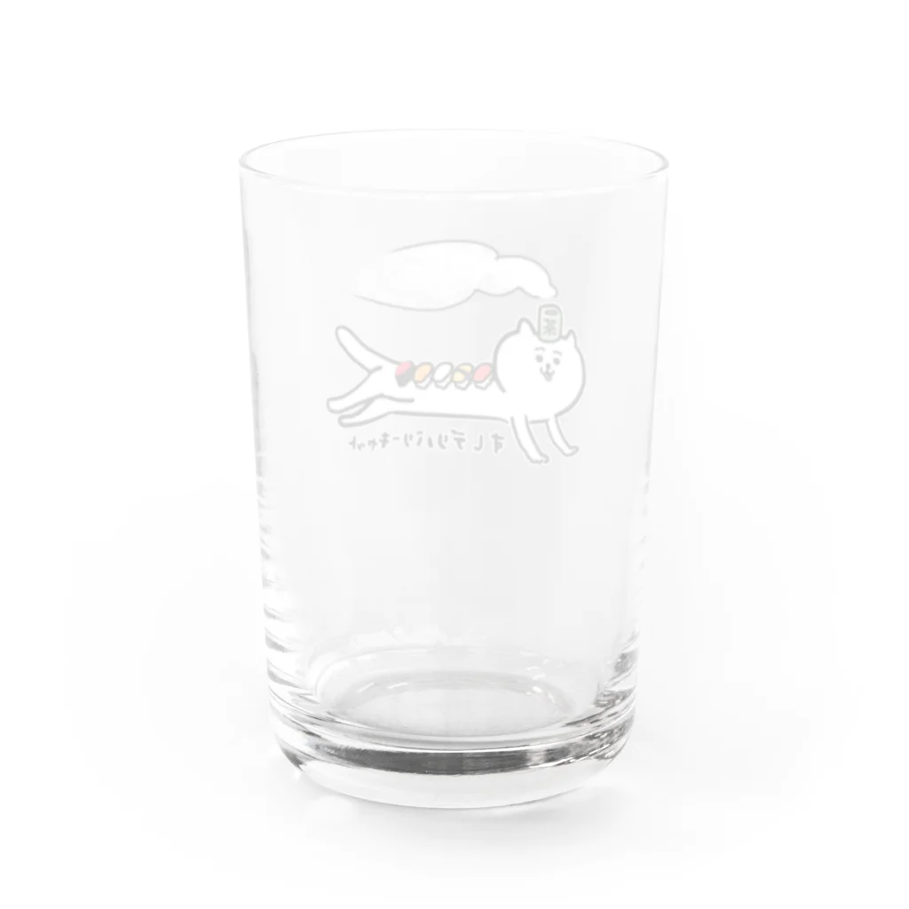 けちゃっぷごはんのお店のすしデリバリーキャット🍣🐱 Water Glass :back