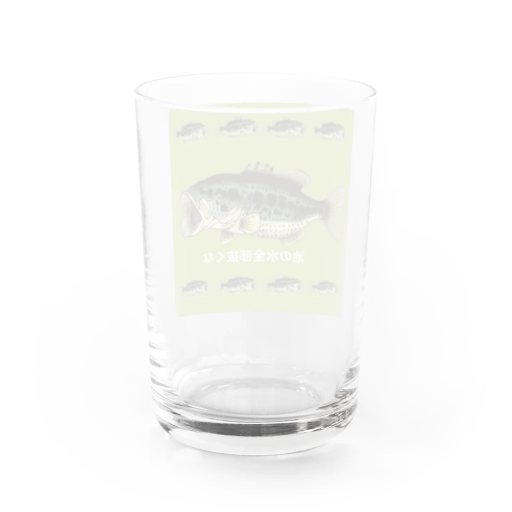 のんぼうLINEスタンプのブラックバスの嘆き Water Glass :back