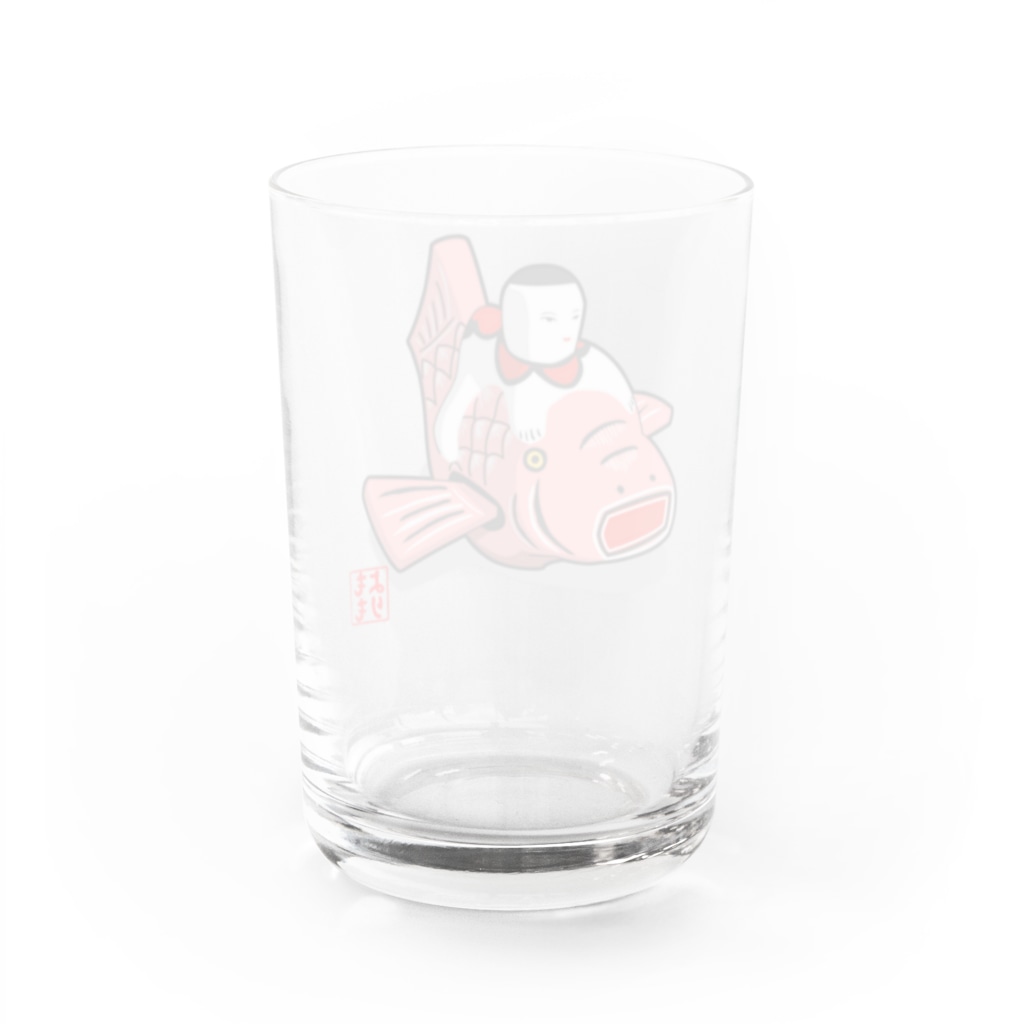 ももよりの鯉乗り童子 Water Glass :back
