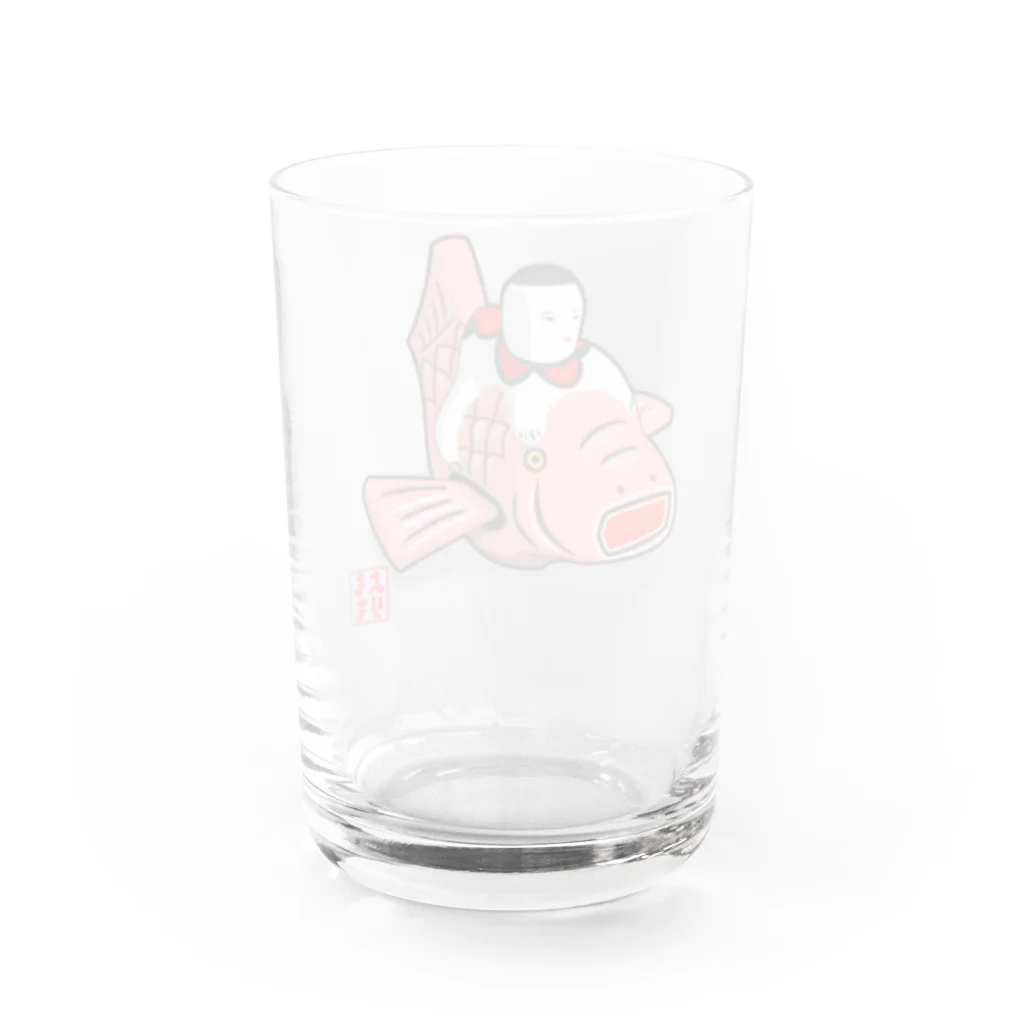 ももよりの鯉乗り童子 Water Glass :back