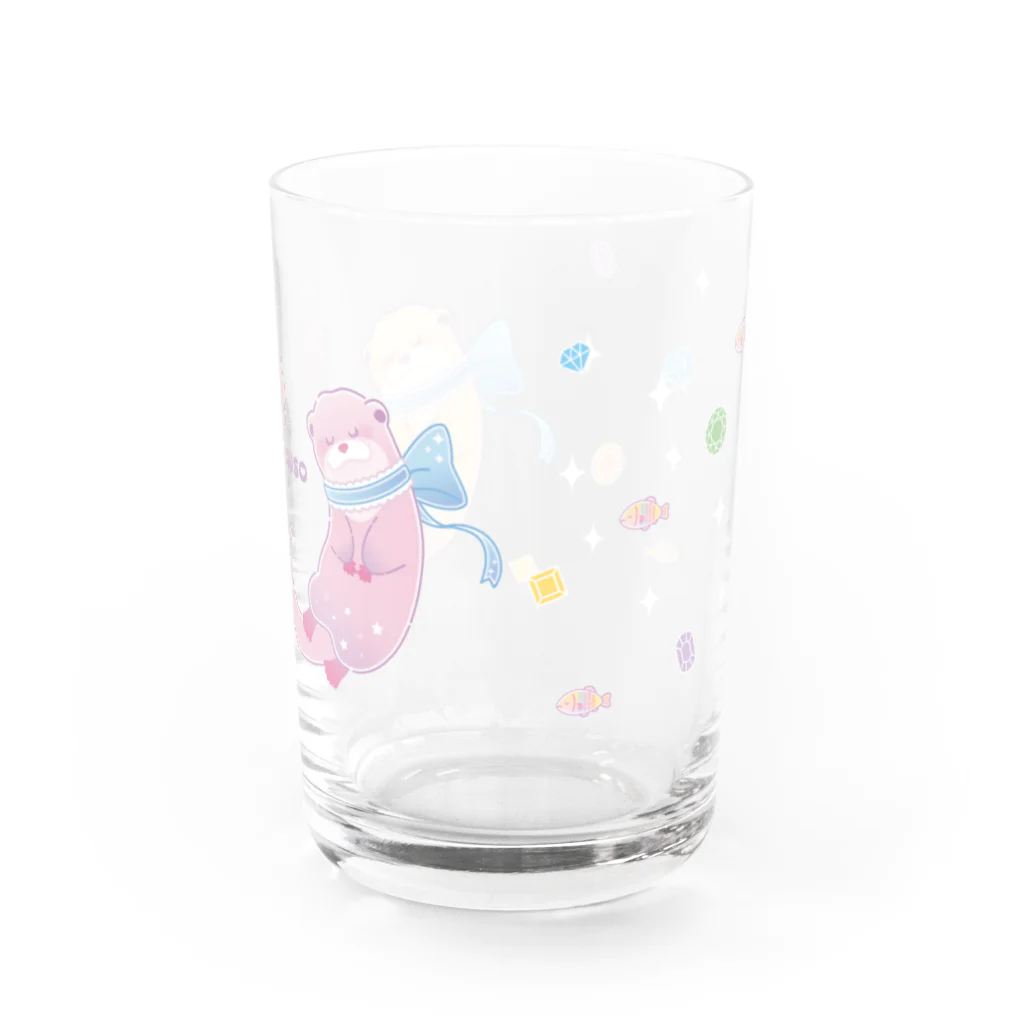 カワウソとフルーツのYUMECAWAUSO(ユメキャワウソ) Water Glass :back