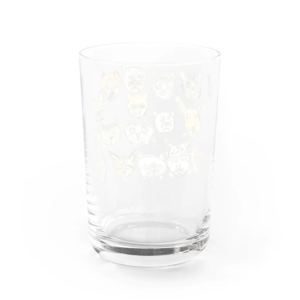 障がい者施設　workhome meiyuのねこたち　by satoru miki Water Glass :back