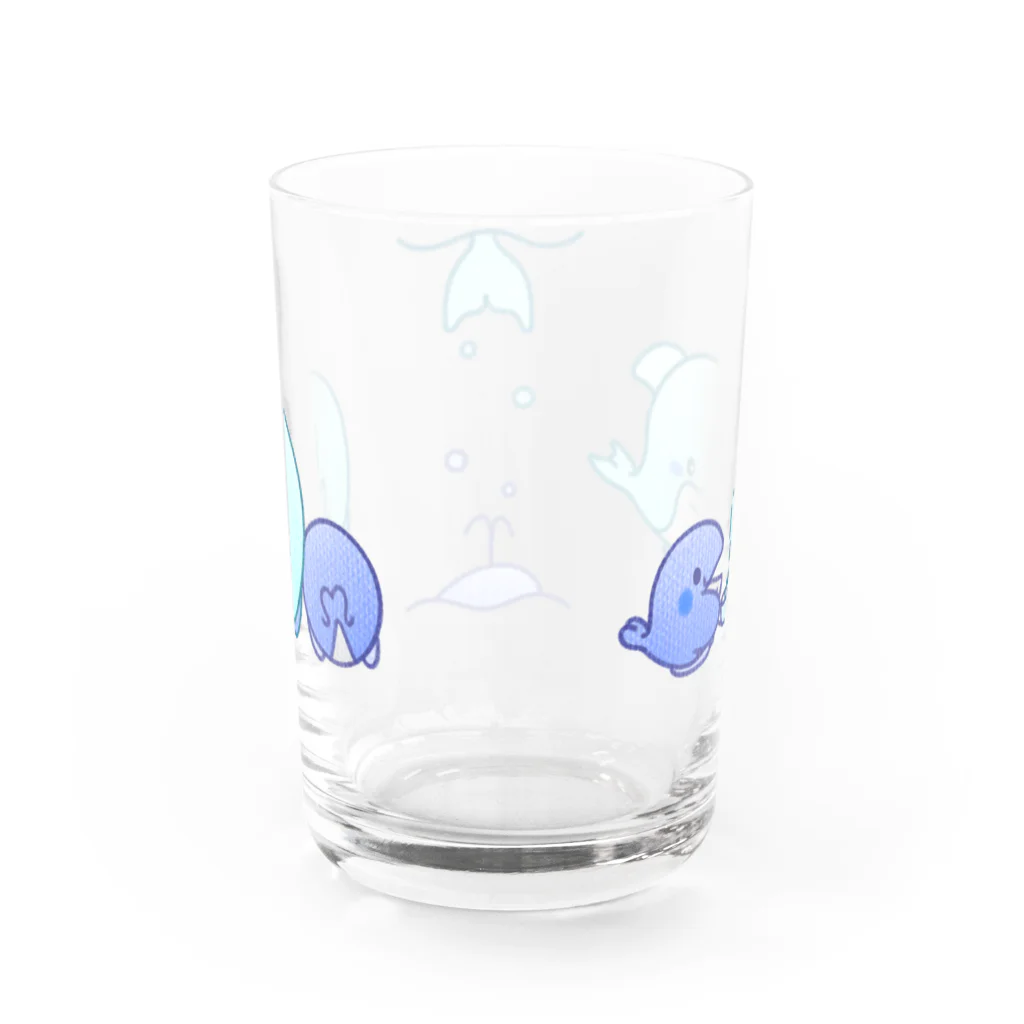 しみまさの仲良しアクリとハーレ グラス Water Glass :back