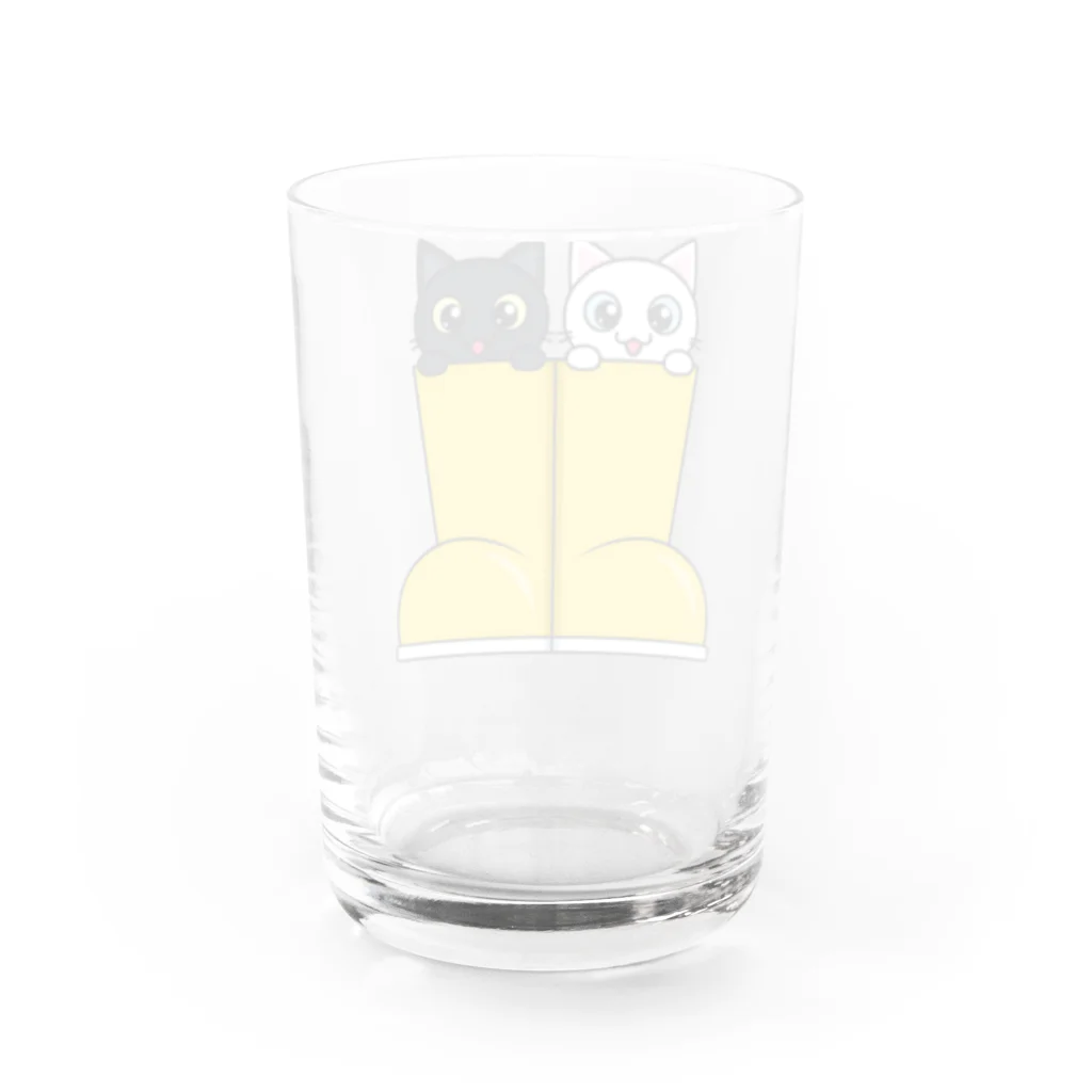 アクセルスタイルの可愛い長靴ねこ Water Glass :back