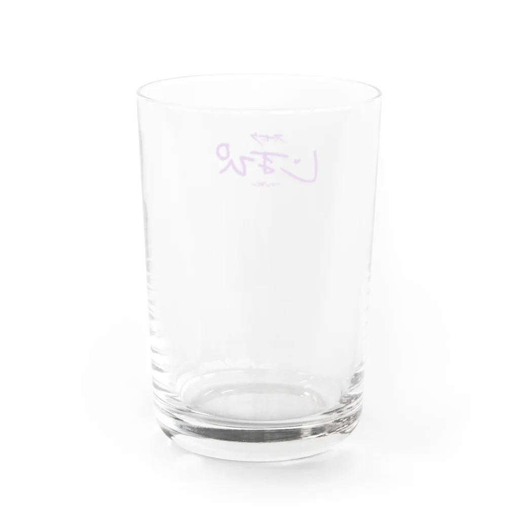 スナックじまぴの「お冷はセルフサービスです」 Water Glass :back