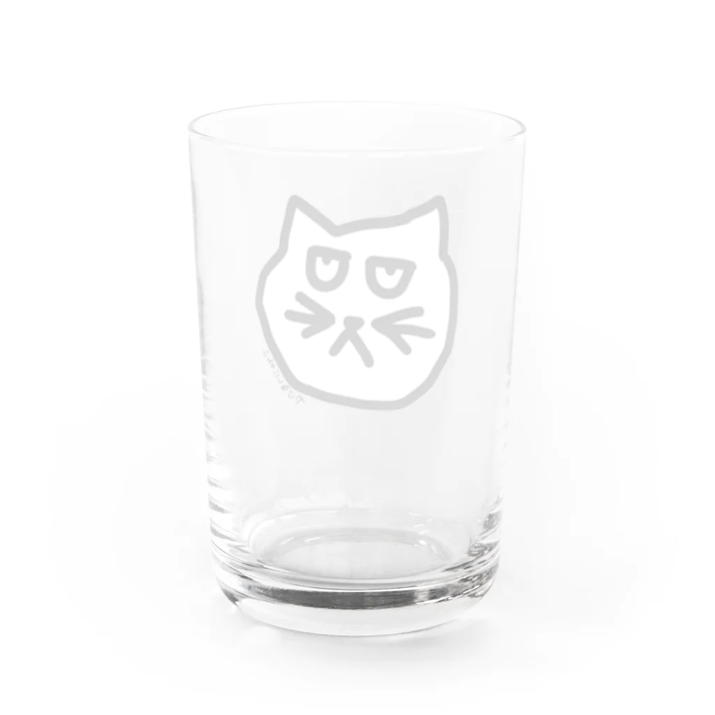 tanu.00のやじるしにゃんこ Water Glass :back