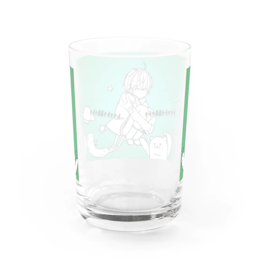 友絆リュリュ🤝💫の友絆リュリュ惑星ループVer.（クマ、エビフライ付） Water Glass :back