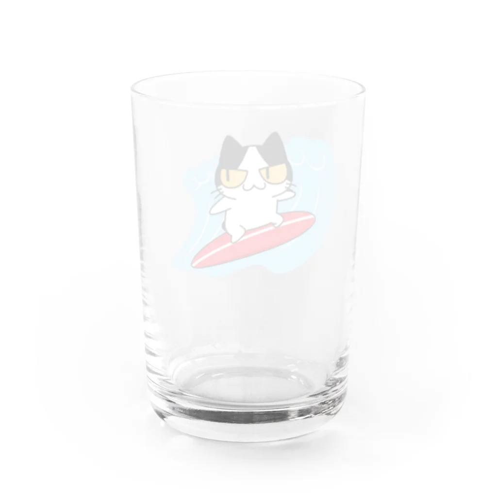 アクセルスタイルのねこサーフィン Water Glass :back