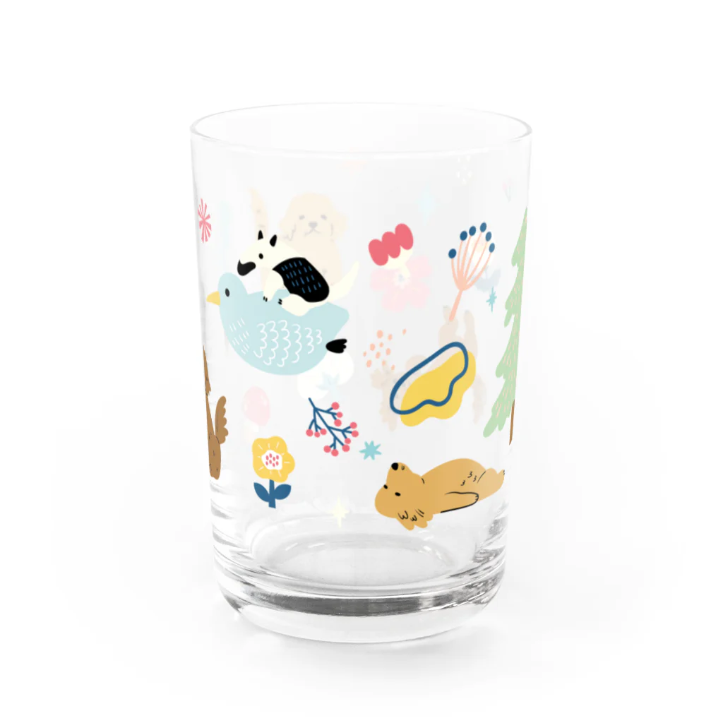 daroryの可愛いワンちゃん Water Glass :back