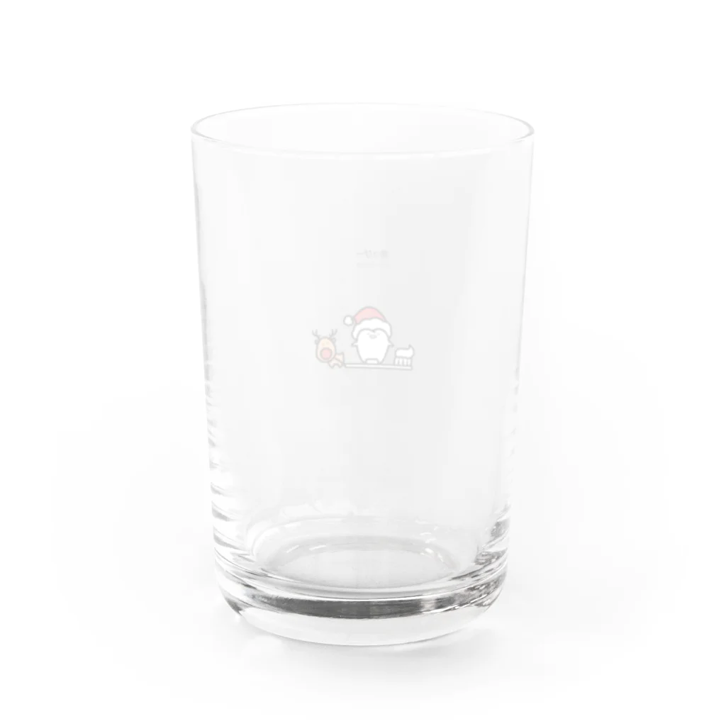 かみかみぼーやの歯っぴーメリークリスマス Water Glass :back