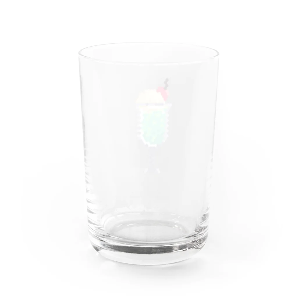 ゆばゆきのヘクスクリームソーダ Water Glass :back