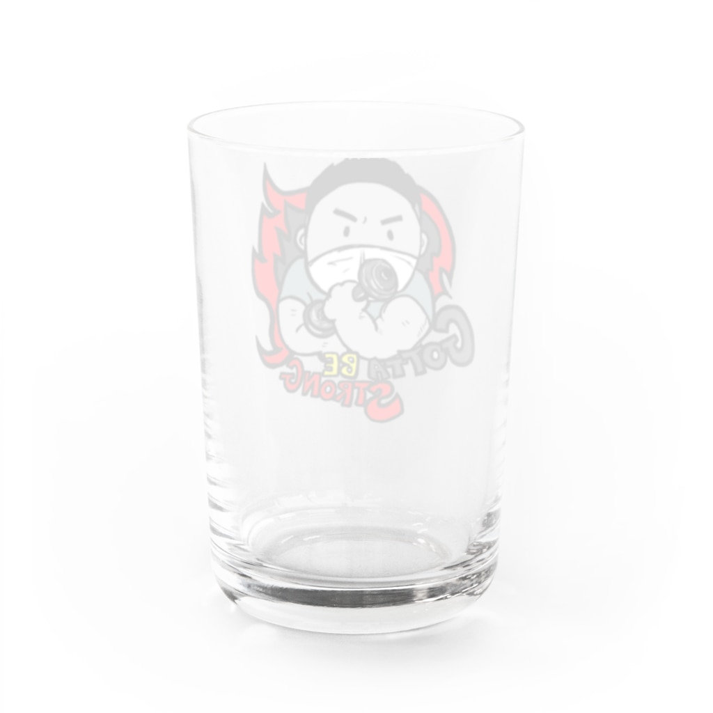 TOMMY★☆ZAWA　ILLUSTRATIONのGotta be strong Water Glass :back