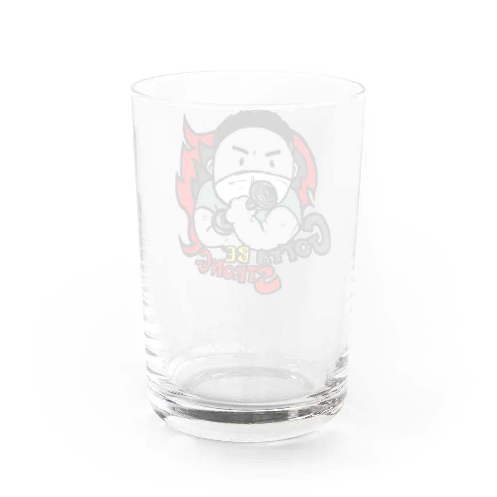 TOMMY★☆ZAWA　ILLUSTRATIONのGotta be strong Water Glass :back