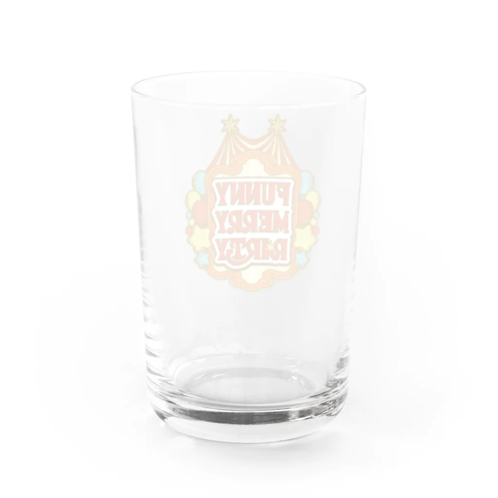 165の店のLOGO B　【FUNNY MERRY PARTY】 Water Glass :back