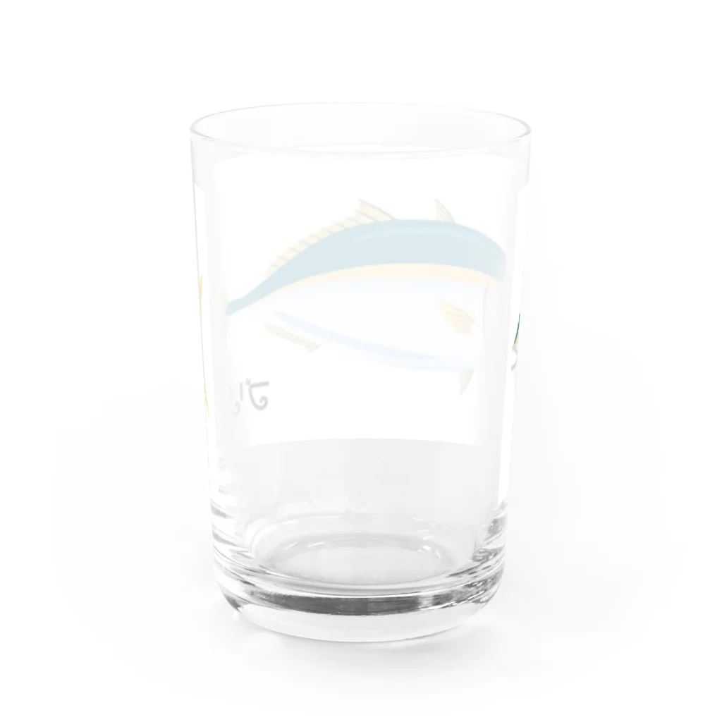 sea kingのブリ Water Glass :back