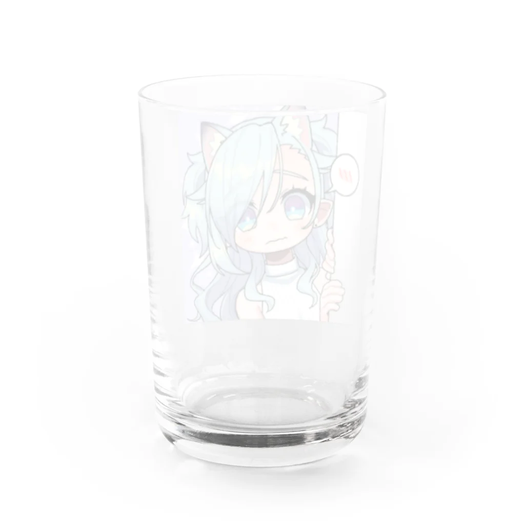 H2oのひょっこり水ちゃんグラス Water Glass :back