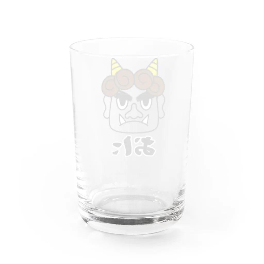 ももよりのいろいろ鬼 茶髪 Water Glass :back