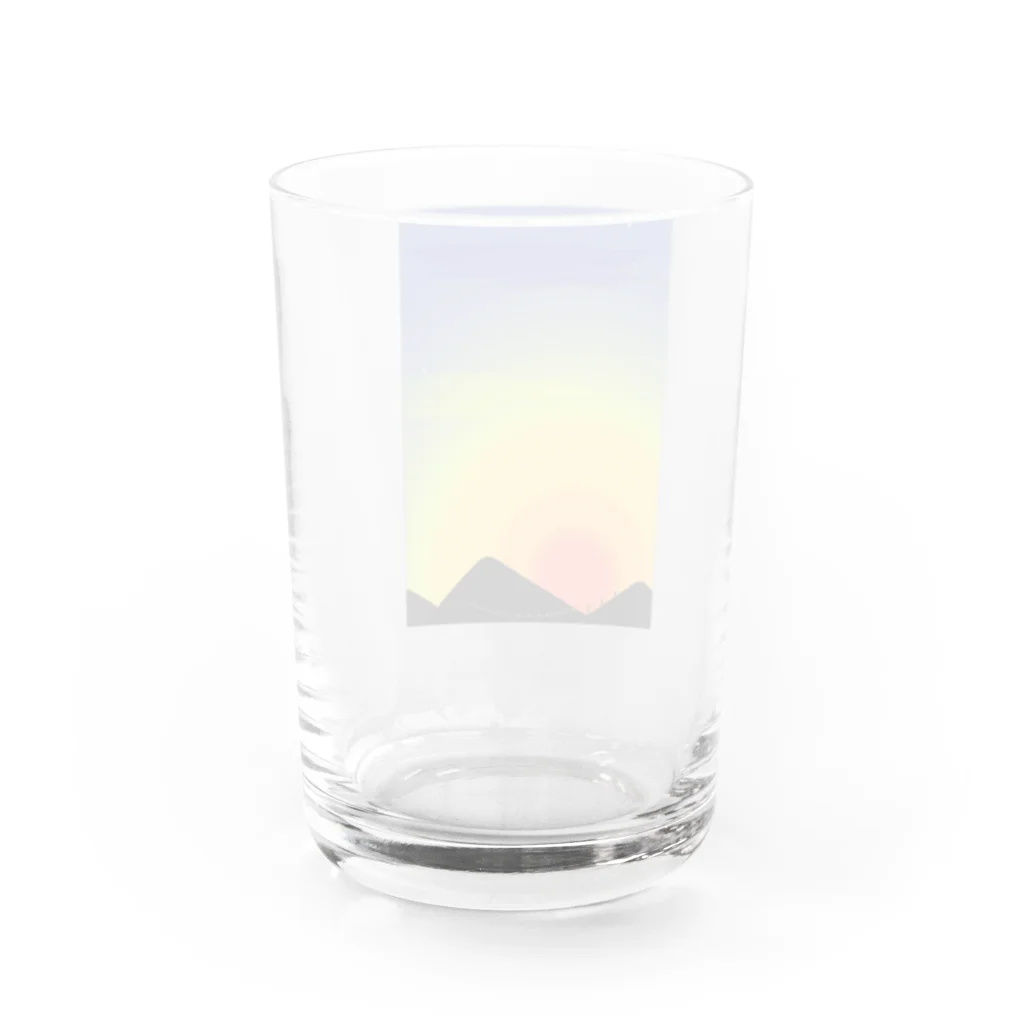 ALLCOLORーALLSHAPEのYuuyake Water Glass :back