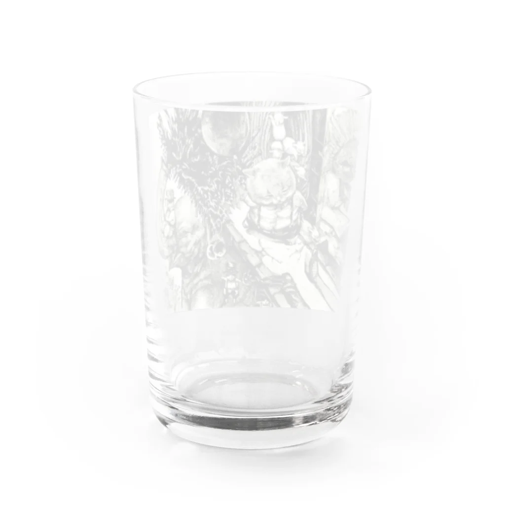 未来の猫のサーカス Water Glass :back