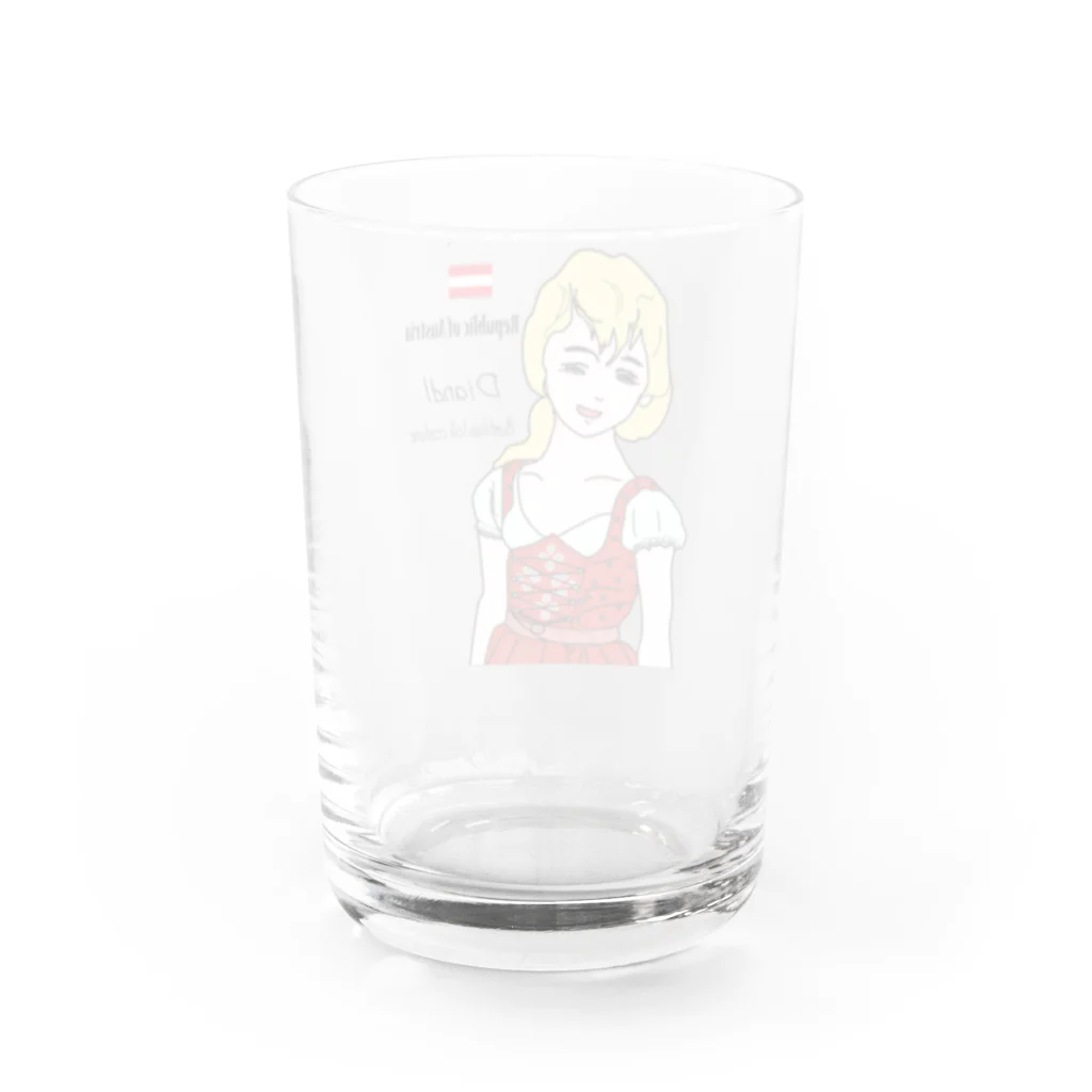 Melvilleのディアンドル Water Glass :back