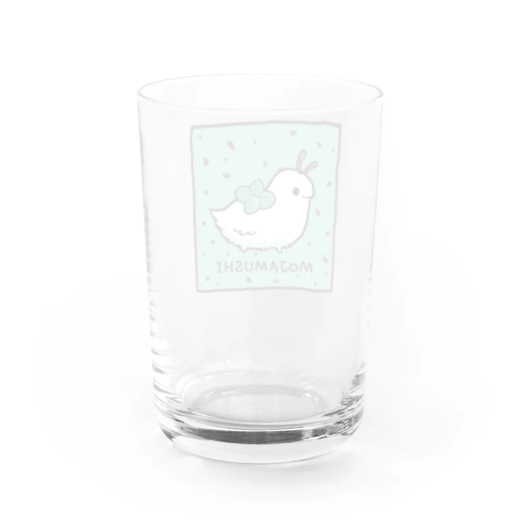 nodokaのもじゃむしグラス チョコミント Water Glass :back