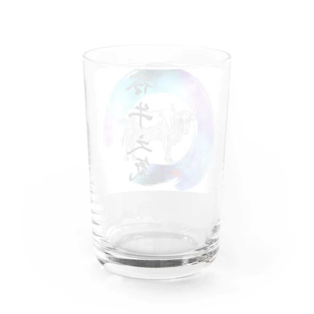 HEYの呑牛之気 Water Glass :back