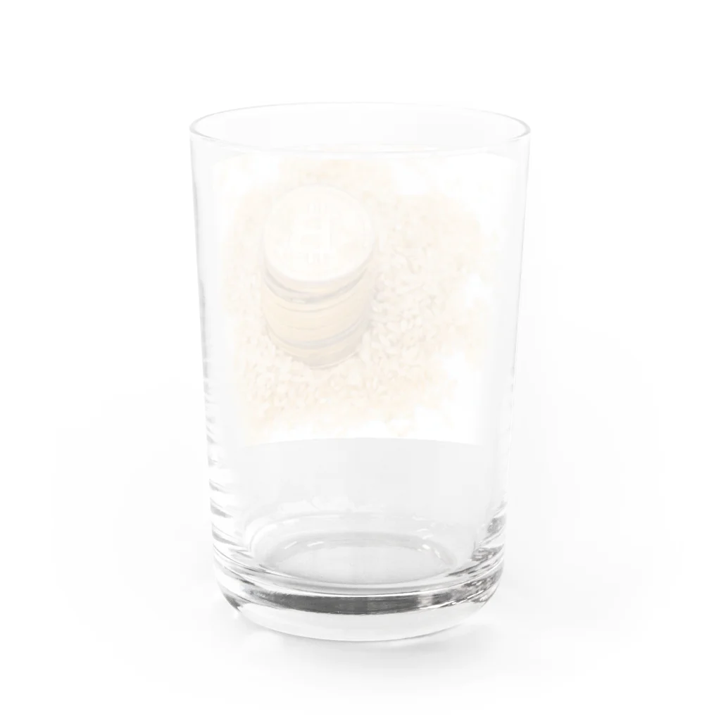 SAKURA スタイルの仮想通過　ビットコイン Water Glass :back