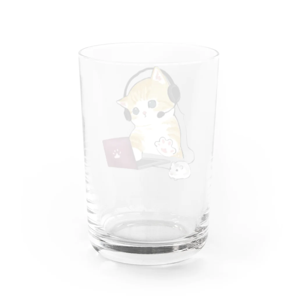 mofusandの在宅勤務のプロ、その名は猫。 Water Glass :back