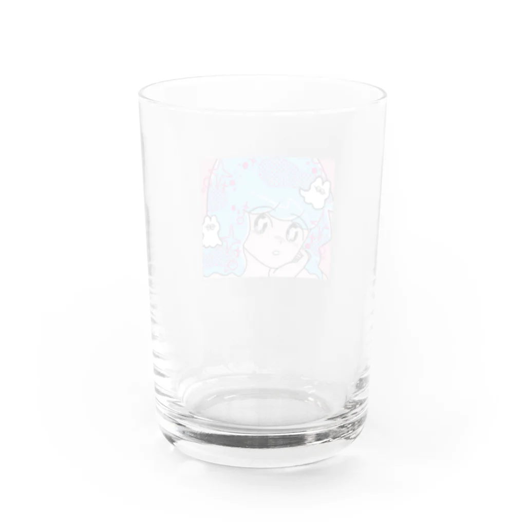 m2aitasuのほおづえ Water Glass :back