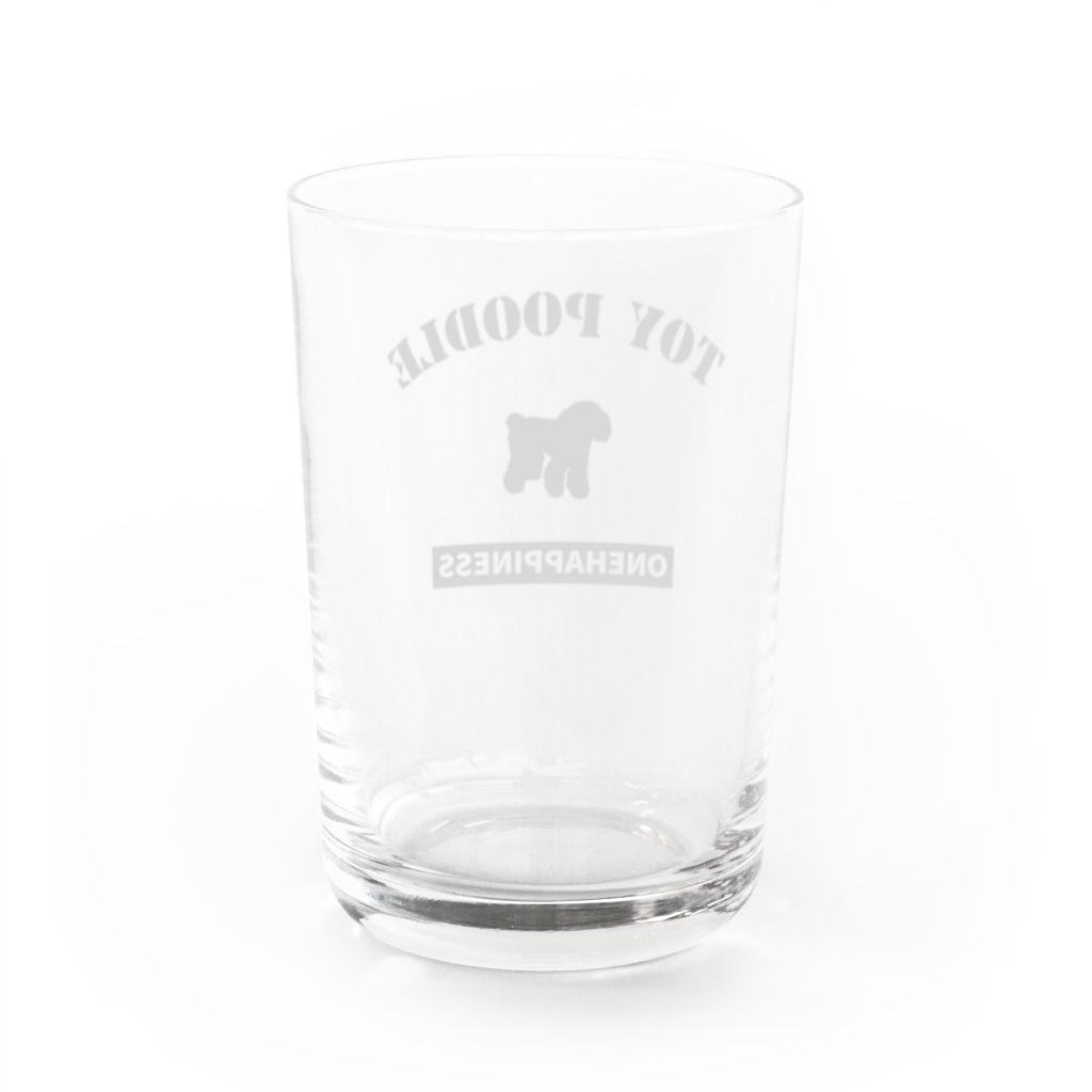 onehappinessのトイプードル　ONEHAPPINESS Water Glass :back