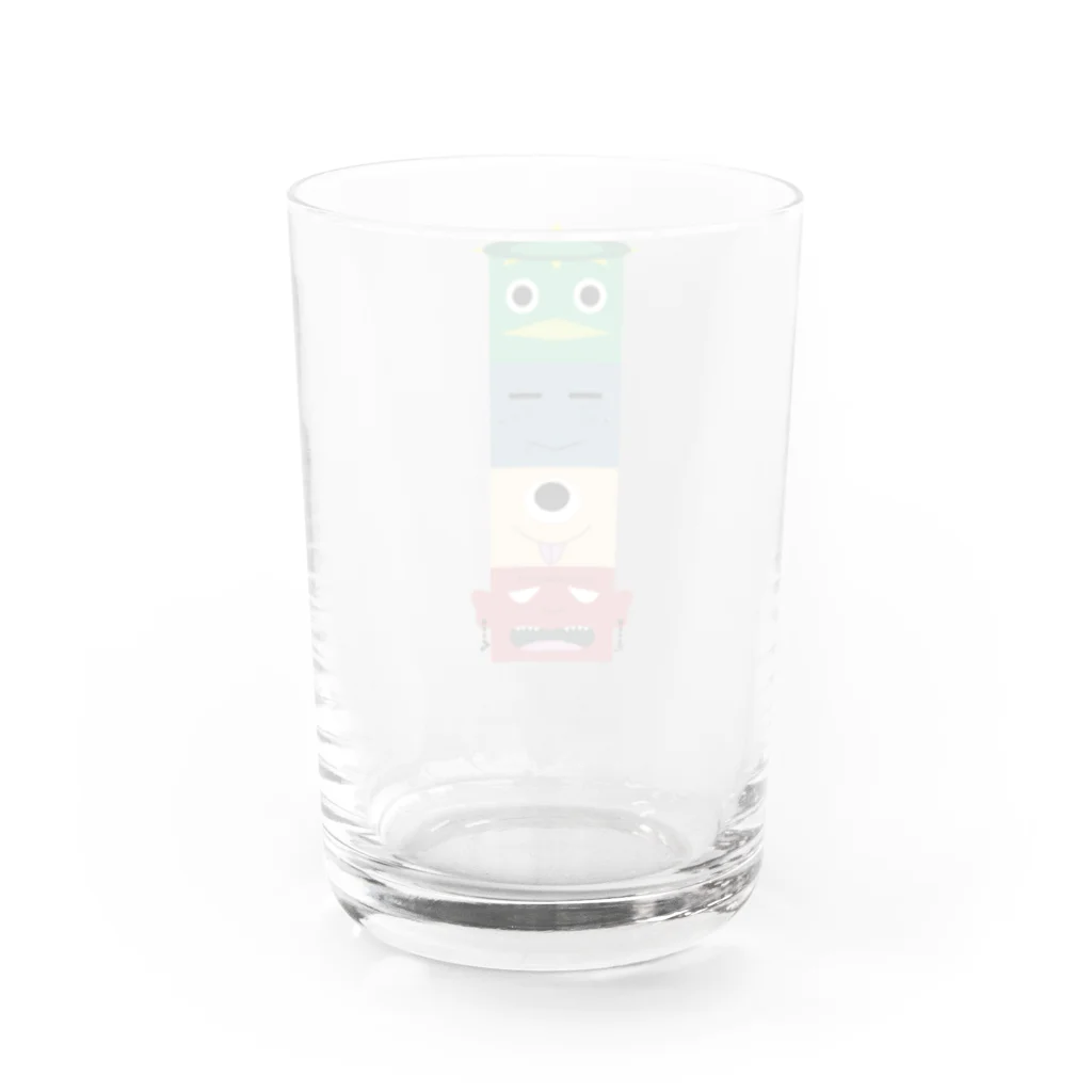 Wave8284の妖怪トーテムポール Water Glass :back