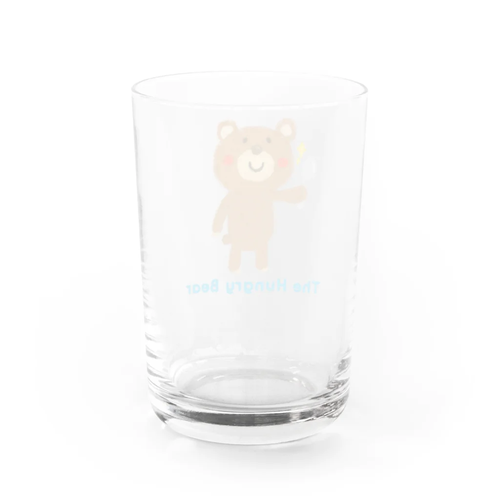 Atelier FunipoのThe Hungry Bear　ロゴあり Water Glass :back