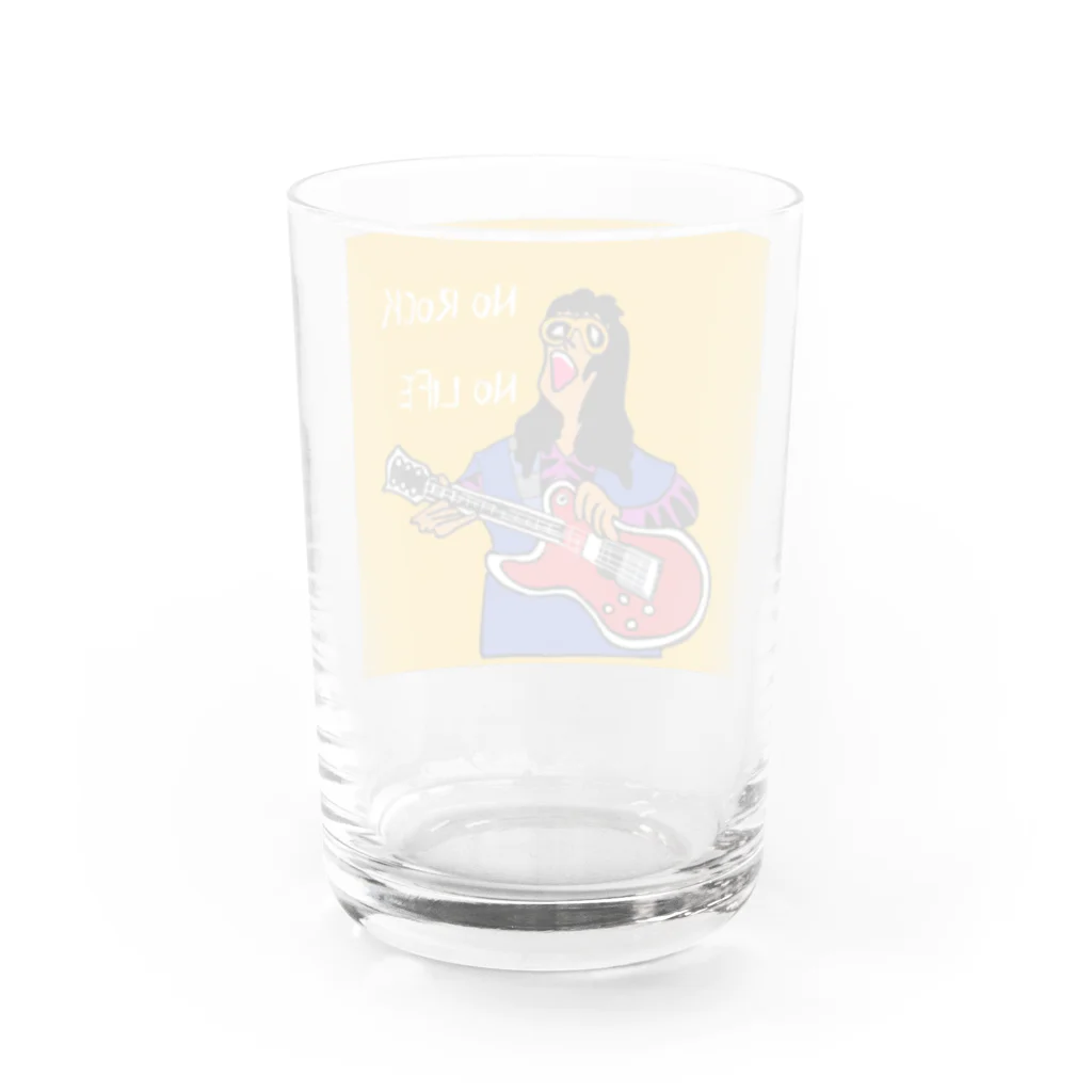 YellowSeed　by　MackPicasso　　の【ロック最高】NO ROCK NO LIFE Water Glass :back