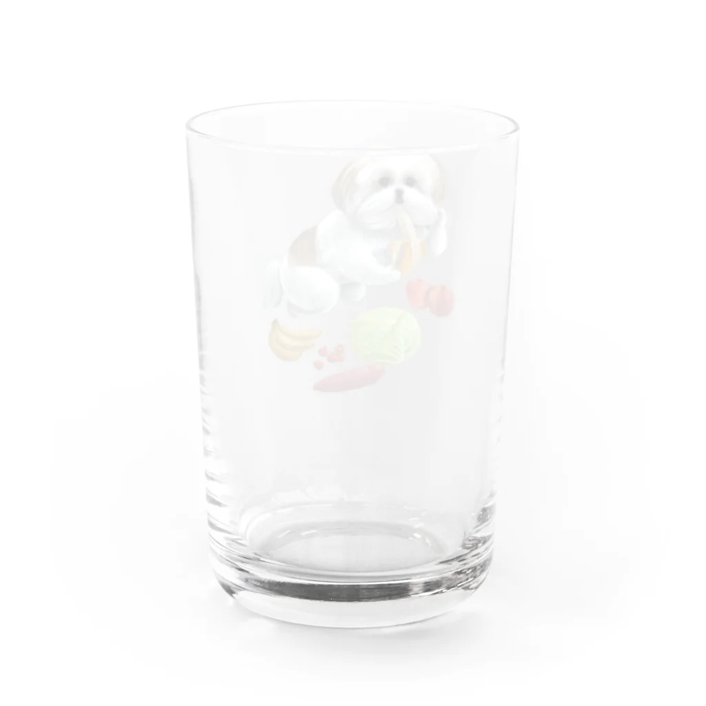  本秀康SUZURIオフィシャルショップ    のモコゾウとフルーツ Water Glass :back