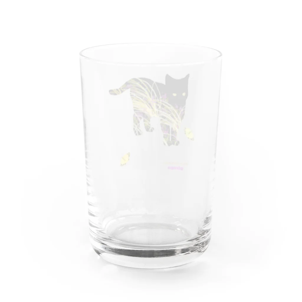 KifuyuのBlack cat memory　枯野 Water Glass :back