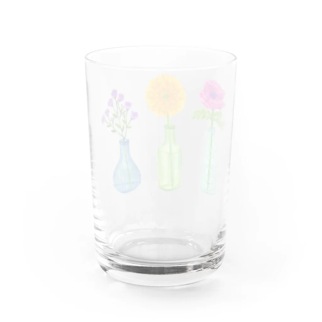 mi. （エムアイドット）のflowers Water Glass :back